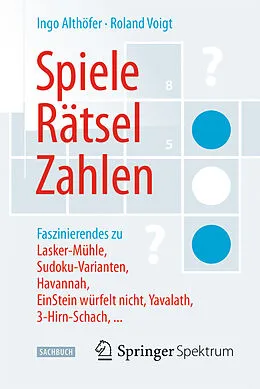 E-Book (pdf) Spiele, Rätsel, Zahlen von Ingo Althöfer, Roland Voigt