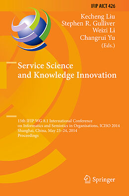 Fester Einband Service Science and Knowledge Innovation von 