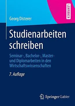 E-Book (pdf) Studienarbeiten schreiben von Georg Disterer