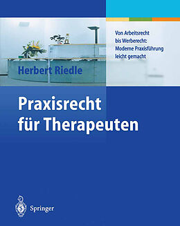 E-Book (pdf) Praxisrecht für Therapeuten von Herbert Riedle