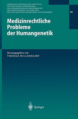 E-Book (pdf) Medizinrechtliche Probleme der Humangenetik von 