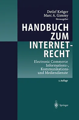 E-Book (pdf) Handbuch zum Internetrecht von Detlef Kröger, Marc A. Gimmy
