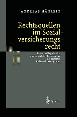 E-Book (pdf) Rechtsquellen im Sozialversicherungsrecht von Andreas Hänlein
