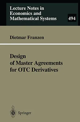 E-Book (pdf) Design of Master Agreements for OTC Derivatives von Dietmar Franzen