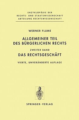E-Book (pdf) Allgemeiner Teil des Bürgerlichen Rechts von Werner Flume