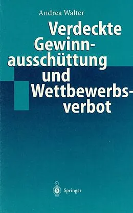 E-Book (pdf) Verdeckte Gewinnausschüttung und Wettbewerbsverbot von Andrea Walter