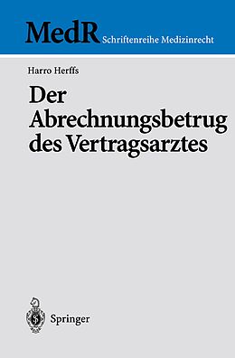 E-Book (pdf) Der Abrechnungsbetrug des Vertragsarztes von Harro Herffs