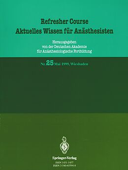 E-Book (pdf) Aktuelles Wissen für Anästhesisten von R. Purschke