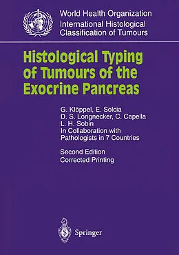 E-Book (pdf) Histological Typing of Tumours of the Exocrine Pancreas von G. Klöppel, E. Solcia, D. S. Longnecker