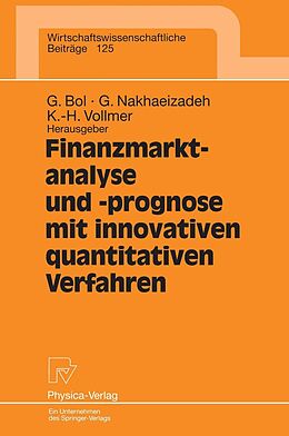 E-Book (pdf) Finanzmarktanalyse und- prognose mit innovativen quantitativen Verfahren von 