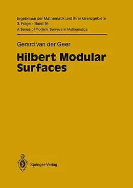 E-Book (pdf) Hilbert Modular Surfaces von Gerard Van Der Geer