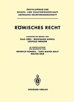 E-Book (pdf) Römisches Recht von Paul Jörs, Wolfgang Kunkel, Leopold Wenger