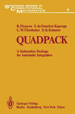 E-Book (pdf) Quadpack von R. Piessens, E. De Doncker-Kapenga, C. W. Überhuber