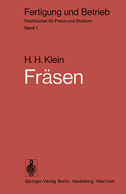 E-Book (pdf) Fräsen von H.H. Klein