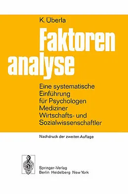 E-Book (pdf) Faktorenanalyse von K. Überla