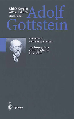 Kartonierter Einband Adolf Gottstein von 