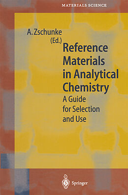 Couverture cartonnée Reference Materials in Analytical Chemistry de 