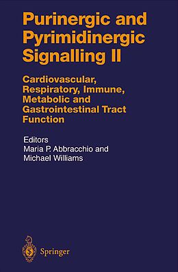 Couverture cartonnée Purinergic and Pyrimidinergic Signalling II de 