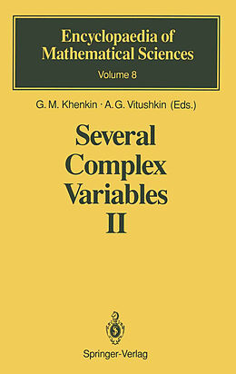 Kartonierter Einband Several Complex Variables II von 