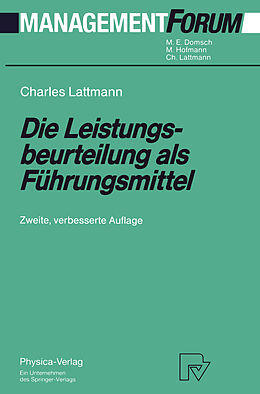 Kartonierter Einband Die Leistungsbeurteilung als Führungsmittel von Charles Lattmann