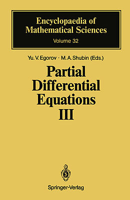 Kartonierter Einband Partial Differential Equations III von 