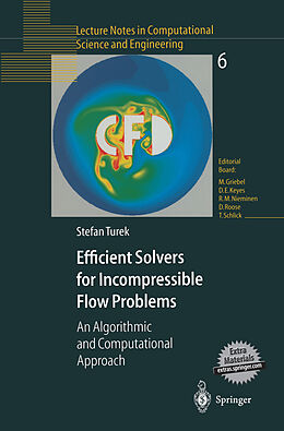Couverture cartonnée Efficient Solvers for Incompressible Flow Problems de Stefan Turek