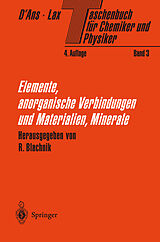 Kartonierter Einband Taschenbuch für Chemiker und Physiker von Jean D'Ans, Ellen Lax