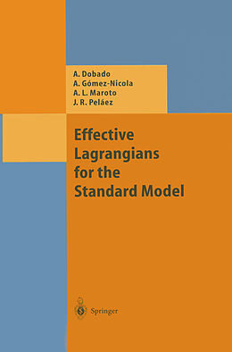 Kartonierter Einband Effective Lagrangians for the Standard Model von Antonio Dobado, Jose R. Pelaez, Antonio L. Maroto