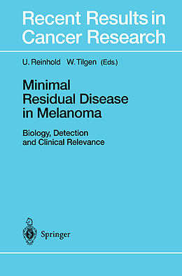 Kartonierter Einband Minimal Residual Disease in Melanoma von 