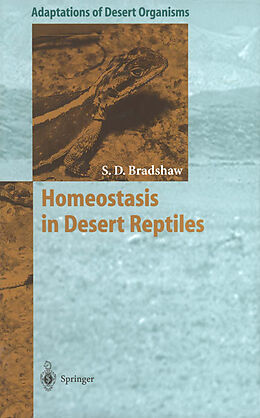 Kartonierter Einband Homeostasis in Desert Reptiles von Sidney Donald Bradshaw