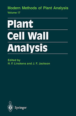 Couverture cartonnée Plant Cell Wall Analysis de 