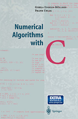 Couverture cartonnée Numerical Algorithms with C de Frank Uhlig, Giesela Engeln-Müllges