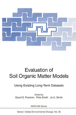 Couverture cartonnée Evaluation of Soil Organic Matter Models de 