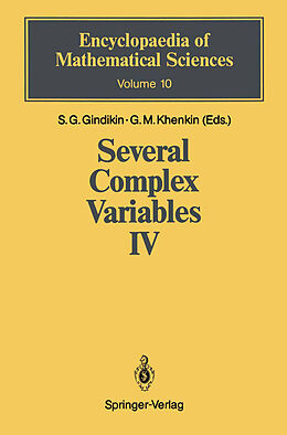 Kartonierter Einband Several Complex Variables IV von 
