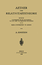 E-Book (pdf) Aether und Relativitaetstheorie von Albert Einstein
