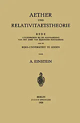 E-Book (pdf) Aether und Relativitaetstheorie von Albert Einstein