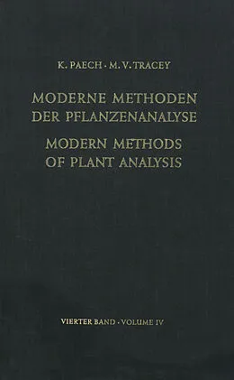 E-Book (pdf) Modern Methods of Plant Analysis / Moderne Methoden der Pflanzenanalyse von K. Paech, M. V. Tracey