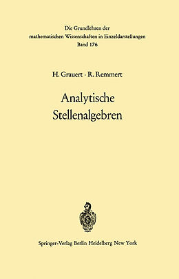 Kartonierter Einband Analytische Stellenalgebren von Hans Grauert, Reinhold Remmert