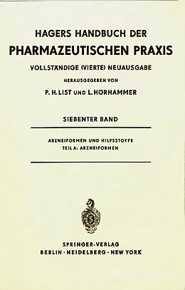 E-Book (pdf) Arzneiformen und Hilfsstoffe von Paul Heinz List, Ludwig Hörhammer