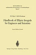 E-Book (pdf) Handbook of Elliptic Integrals for Engineers and Scientists von Paul F. Byrd, Morris David Friedman