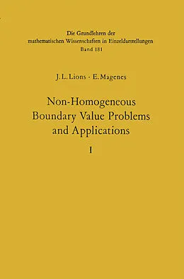 E-Book (pdf) Non-Homogeneous Boundary Value Problems and Applications von Jacques Louis Lions, Enrico Magenes