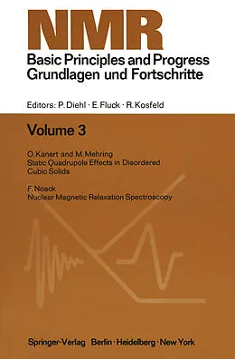 E-Book (pdf) NMR Basic Principles and Progress / NMR Grundlagen und Fortschritte von P. Diehl, E. Fluck, R. Kosfeld