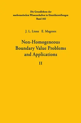 E-Book (pdf) Non-Homogeneous Boundary Value Problems and Applications von Jacques Louis Lions, Enrico Magenes