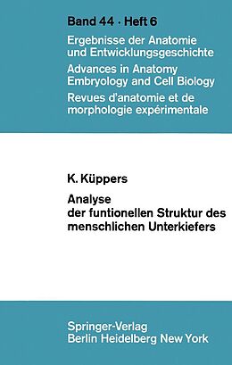 E-Book (pdf) Analyse der funktionellen Struktur des menschlichen Unterkiefers von K. Küppers