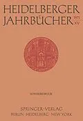 E-Book (pdf) Heidelberger Jahrbücher von H. Schipperges