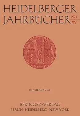 E-Book (pdf) Heidelberger Jahrbücher von H. Schipperges