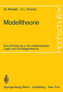 E-Book (pdf) Modelltheorie von Georg Kreisel, Jean-Louis Krivine