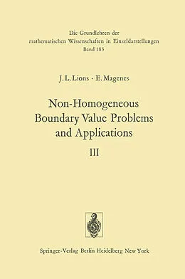 E-Book (pdf) Non-Homogeneous Boundary Value Problems and Applications von Jacques Louis Lions, Enrico Magenes