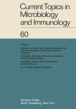 E-Book (pdf) Current Topics in Microbiology and Immunology von W. Arber, R. Rott, H. G. Schweiger