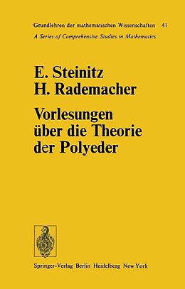 E-Book (pdf) Vorlesungen über die Theorie der Polyeder von Ernst Steinitz